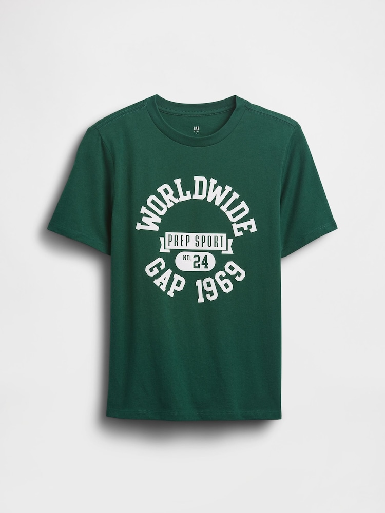 Gap Green Logo Graphic T-Shirt (4-13yrs) (4-13yrs) - Image 1 of 3