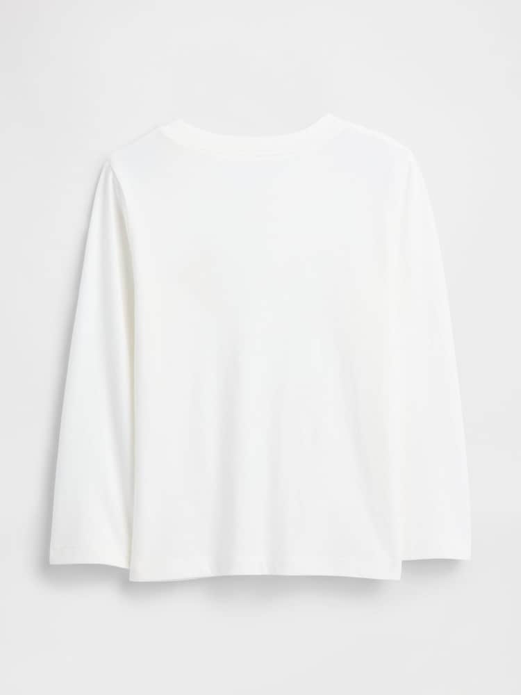 Gap White Graphic T-Shirt (6mths-5yrs) (6mths-5yrs) - Image 2 of 3