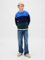 Gap Blue CashSoft Relaxed Crew Neck Sweatshirt (4-13yrs) - Image 3 of 5