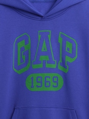 Modre/zelene - Gap VintageSoft Logo Hoodie (4-13yrs) (4-13yrs) - Slika 4 iz 4