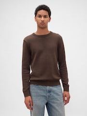 Gap Brown Classic Crew Neck Jumper - Image 1 of 4