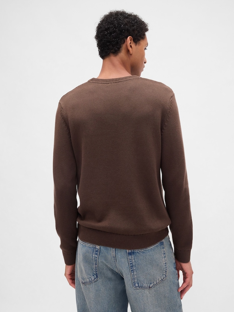 Gap Brown Classic Crew Neck Jumper - Image 2 of 4