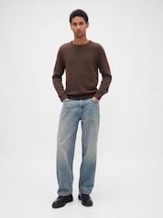 Gap Brown Classic Crew Neck Jumper - Image 3 of 4
