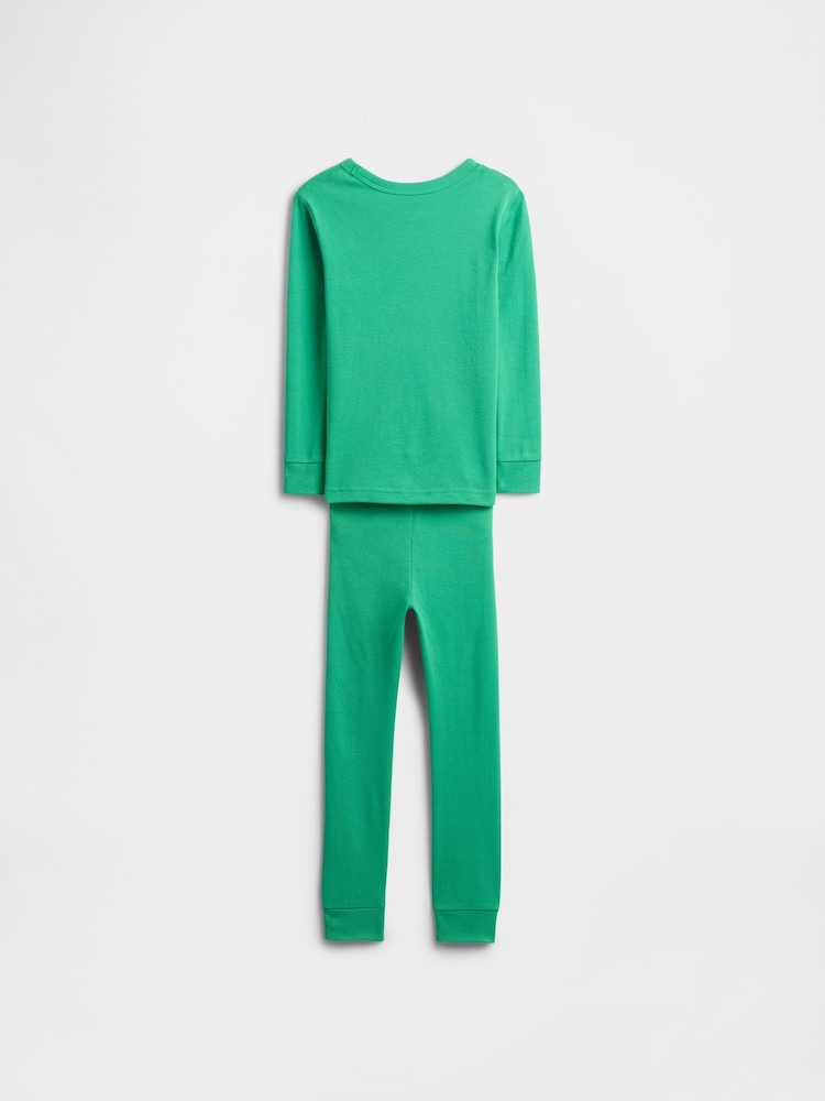 Gap Green Marvel Long Sleeve Pyjama Top & Trousers Set (6mths-5yrs) - Image 2 of 3 Gap Green Marvel Long Sleeve Pyjama Top & Trousers Set (6mths-5yrs) - Image 2 of 3