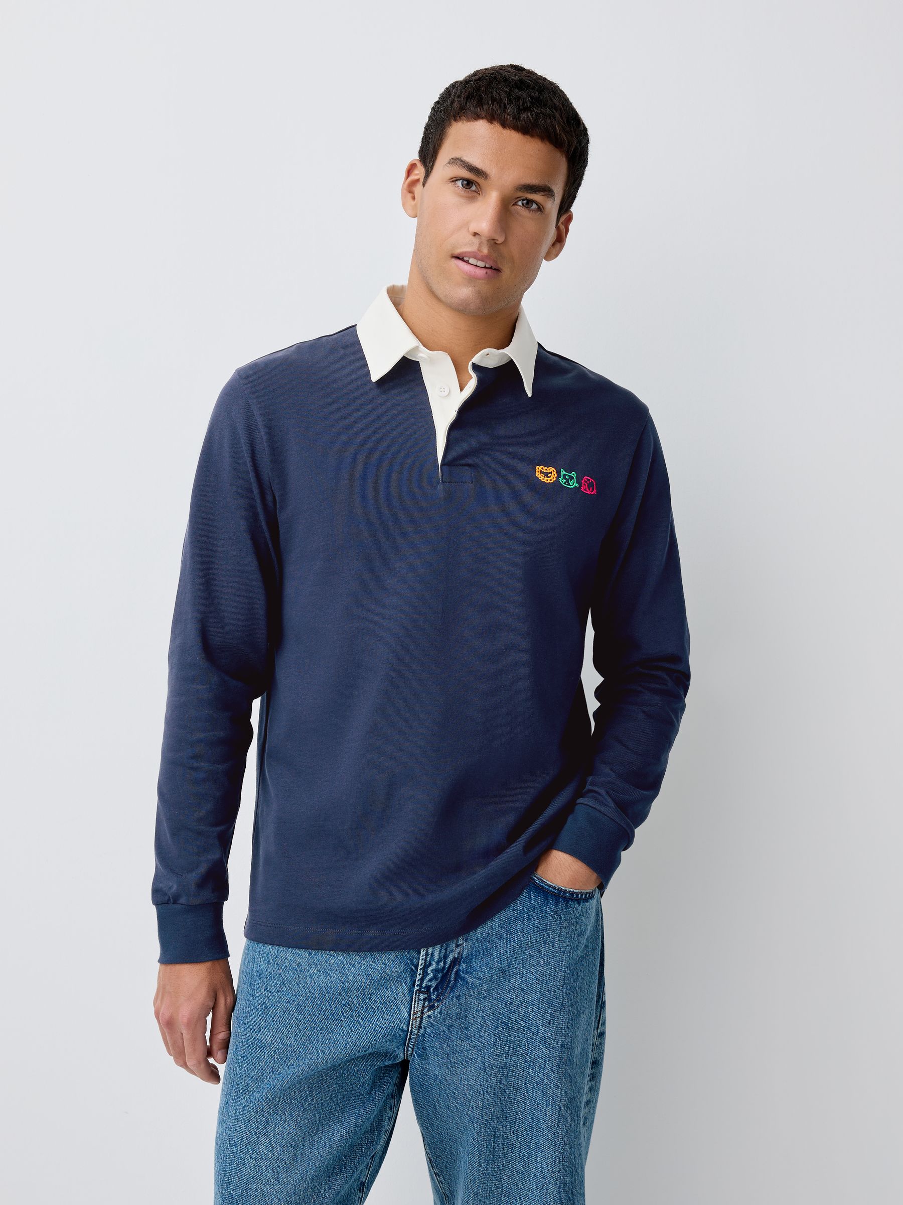 Buy Navy Blue Tot Cat Rugby Shirt from the Next UK online shop