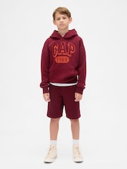 rdeča - Gap VintageSoft Logo Hoodie (4-13yrs) (4-13yrs) - Slika 1 iz 4