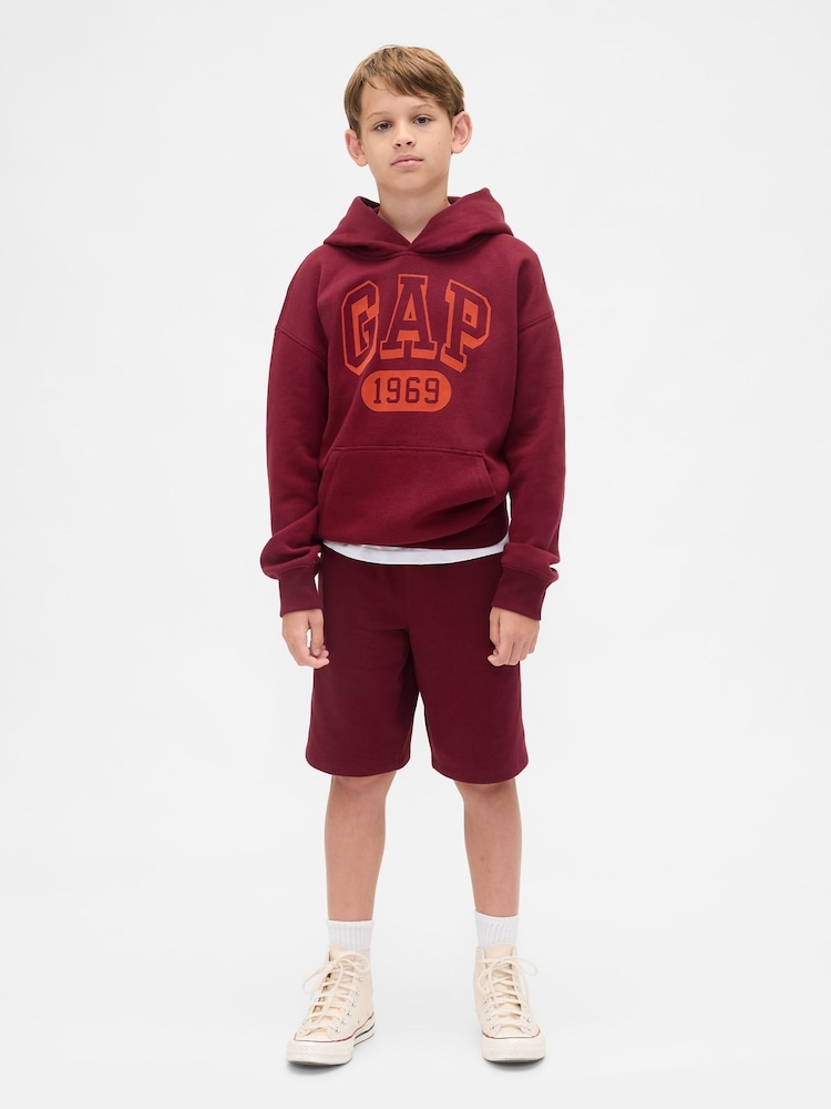 rdeča - Gap VintageSoft Logo Hoodie (4-13yrs) (4-13yrs) - Slika 1 iz 4