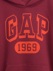 rdeča - Gap VintageSoft Logo Hoodie (4-13yrs) (4-13yrs) - Slika 4 iz 4