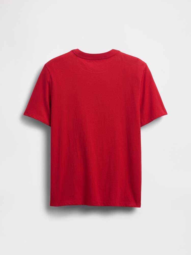 Gap Red Logo Graphic T-Shirt (4-13yrs) (4-13yrs) - Image 2 of 3