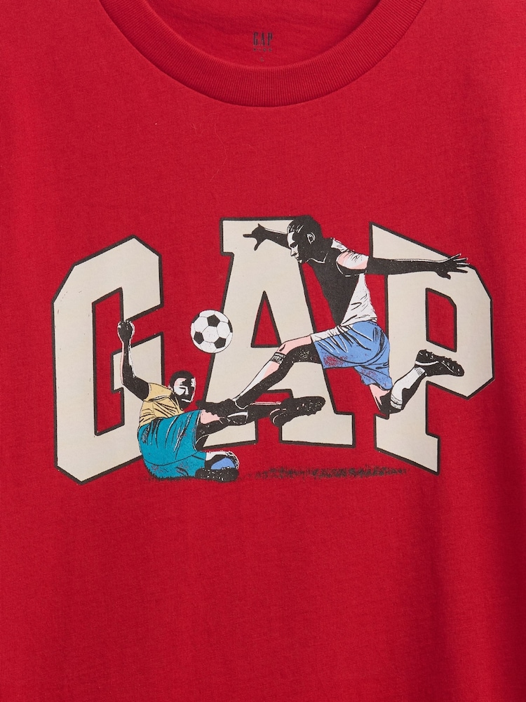 Gap Red Logo Graphic T-Shirt (4-13yrs) (4-13yrs) - Image 3 of 3