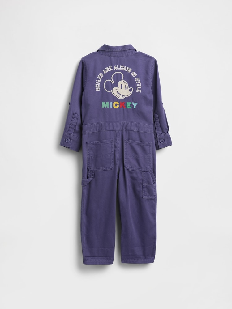 Gap Blue Disney Mickey Mouse Coveralls (6mths-5yrs) - Image 2 of 2 Gap Blue Disney Mickey Mouse Coveralls (6mths-5yrs) - Image 2 of 2