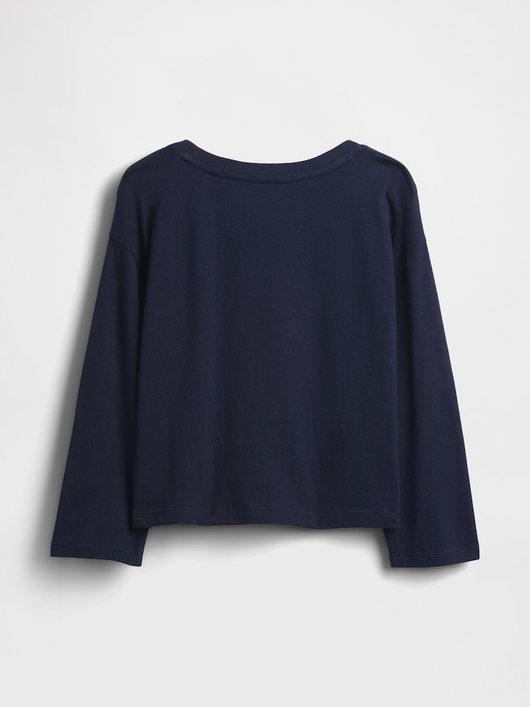 Gap Navy Blue Graphic T-Shirt (6mths-5yrs) (6mths-5yrs) - Image 2 of 2