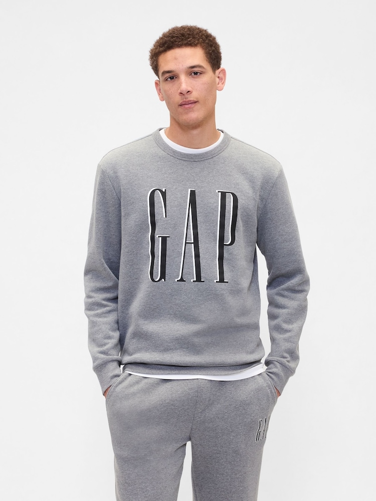 Gap Light Grey Logo Sweatshirt - Image 1 of 4
