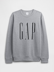 Gap Light Grey Logo Sweatshirt - Image 4 of 4
