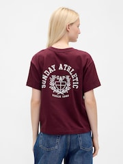Gap Red Relaxed Graphic Logo T-Shirt - Image 2 of 4
