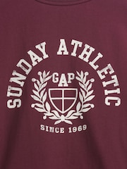 Gap Red Relaxed Graphic Logo T-Shirt - Image 4 of 4