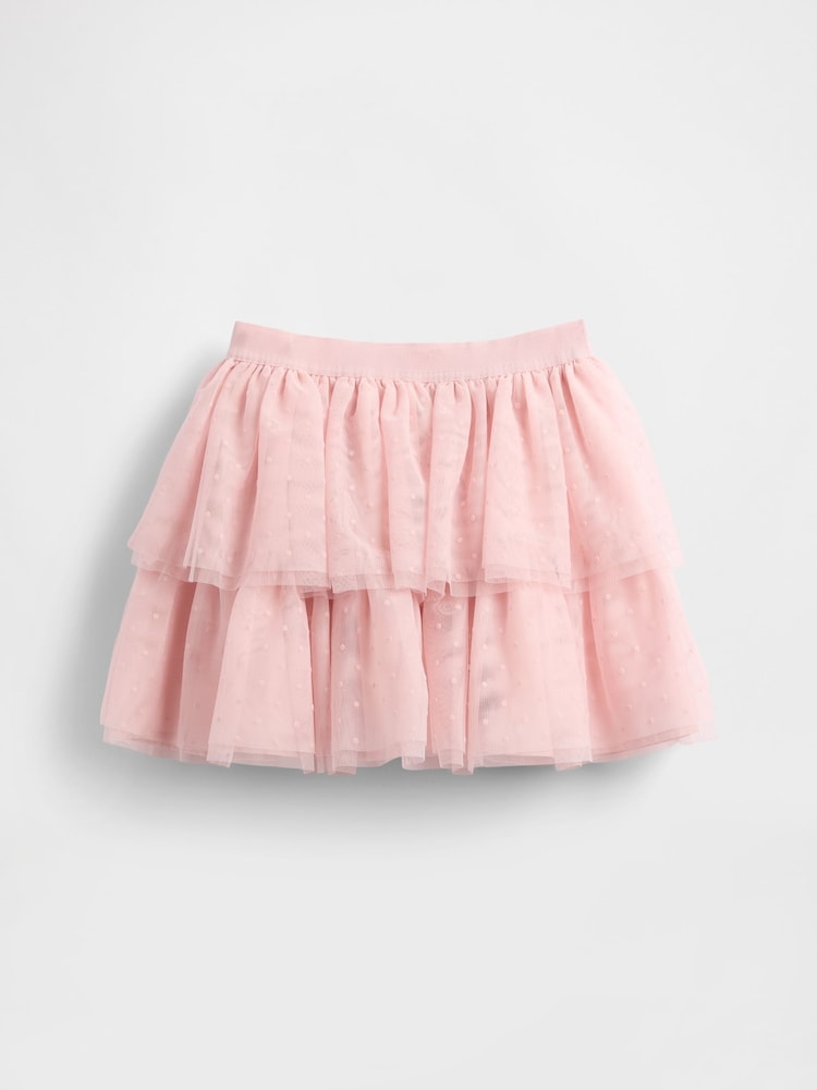 Gap Pink Tiered Tulle Skirt (4-13yrs) (4-13yrs) - Image 1 of 3