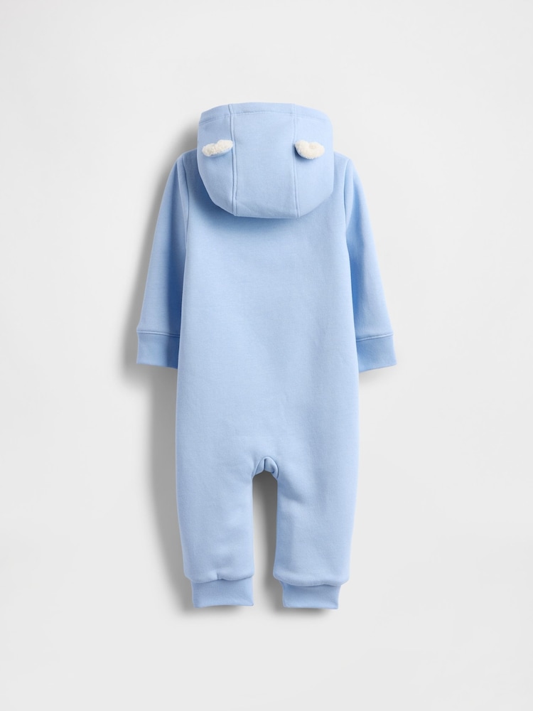 Gap Blue Logo Sherpa One-Piece (Newborn-24mths) (0-24mths) - Image 2 of 3 Gap Blue Logo Sherpa One-Piece (Newborn-24mths) (0-24mths) - Image 2 of 3