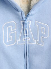 Gap Blue Logo Sherpa One-Piece (Newborn-24mths) (0-24mths) - Image 3 of 3