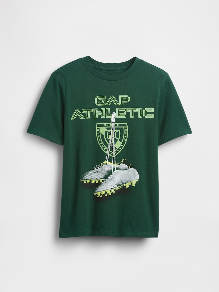 Gap Green Graphic T-Shirt (4-13yrs) (4-13yrs) - Image 1 of 2