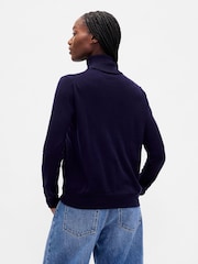 Gap Purple Merino Wool Turtle Neck Jumper - Image 2 of 4