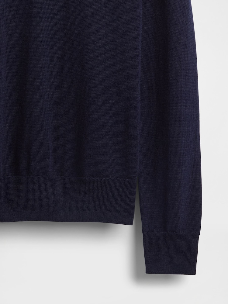 Gap Purple Merino Wool Turtle Neck Jumper - Image 4 of 4