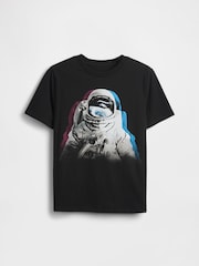 Gap Black 3-D Graphic T-Shirt (4-13yrs) (4-13yrs) - Image 1 of 2