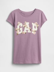 Gap Purple Logo Crew Neck Short Sleeve T-Shirt (4-13yrs) (4-13yrs) - Image 1 of 2