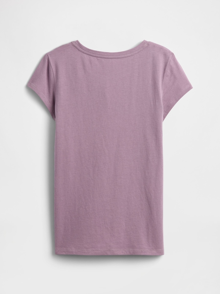 Gap Purple Logo Crew Neck Short Sleeve T-Shirt (4-13yrs) (4-13yrs) - Image 2 of 2