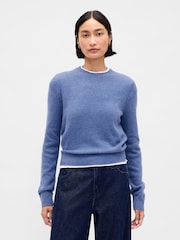 Gap Blue Soft Touch Crew Neck Jumper - Image 1 of 4