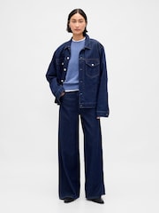 Gap Blue Soft Touch Crew Neck Jumper - Image 3 of 4