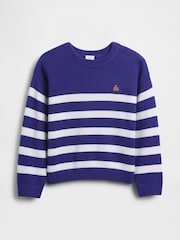 Gap Blue Brannan Bear Crew Neck Jumper (6mths-5yrs) (6mths-5yrs) - Image 1 of 2