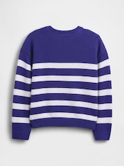 Gap Blue Brannan Bear Crew Neck Jumper (6mths-5yrs) (6mths-5yrs) - Image 2 of 2