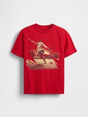 Gap Red Graphic T-Shirt (4-13yrs) (4-13yrs) - Image 1 of 3