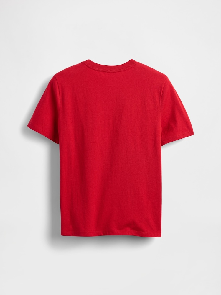 Gap Red Graphic T-Shirt (4-13yrs) (4-13yrs) - Image 2 of 3