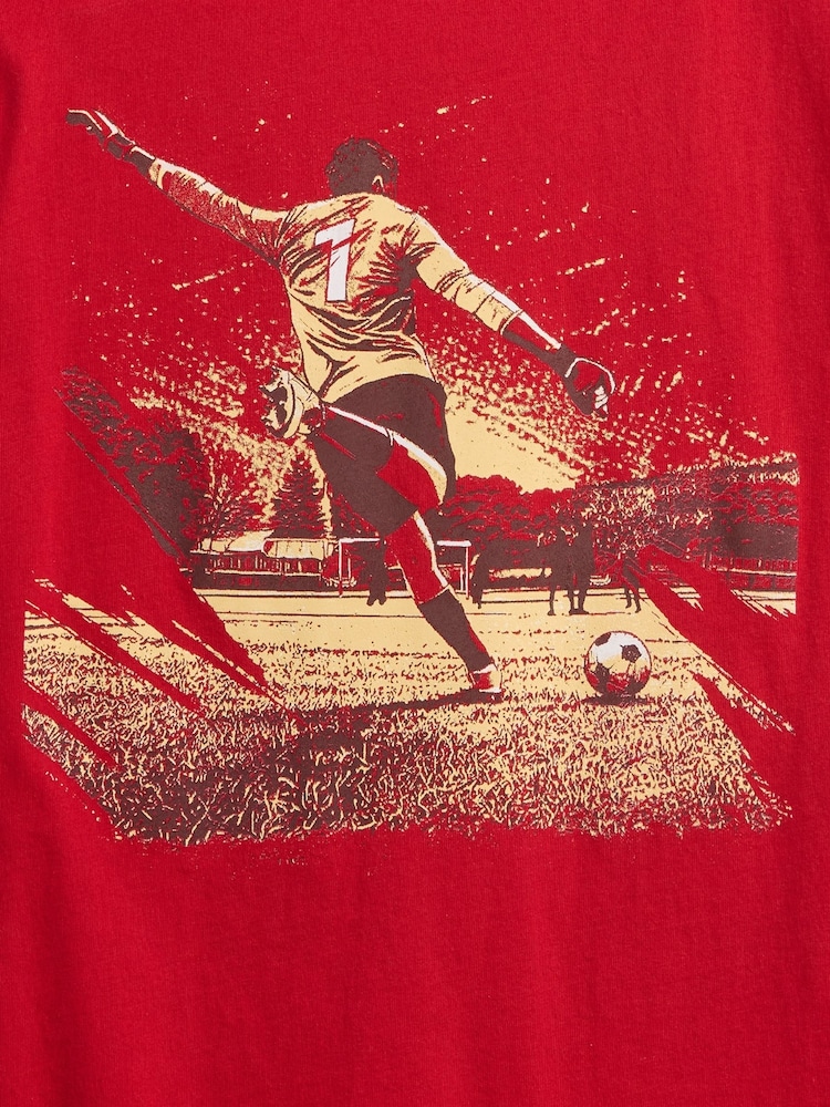 Gap Red Graphic T-Shirt (4-13yrs) (4-13yrs) - Image 3 of 3