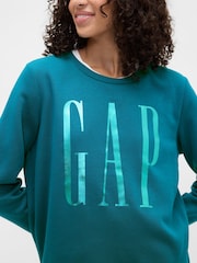 Gap Blue Relaxed Logo Crew Neck Jumper - Image 4 of 5