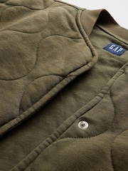 Gap Green Oversized VintageSoft Quilted Jacket - Image 4 of 4