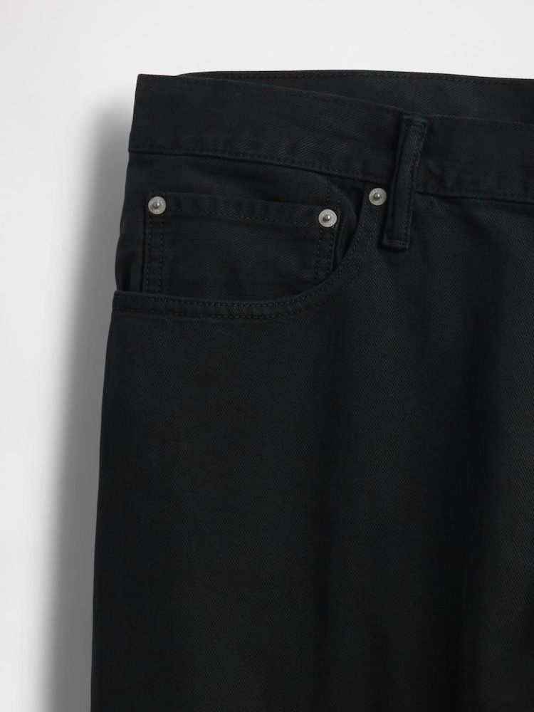 Gap Black Relaxed Straight Jeans - Image 5 of 5 Gap Black Relaxed Straight Jeans - Image 5 of 5
