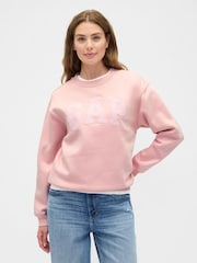 Rosa - Suéter con logo y corte holgado de Gap - Imagen 2 de 4