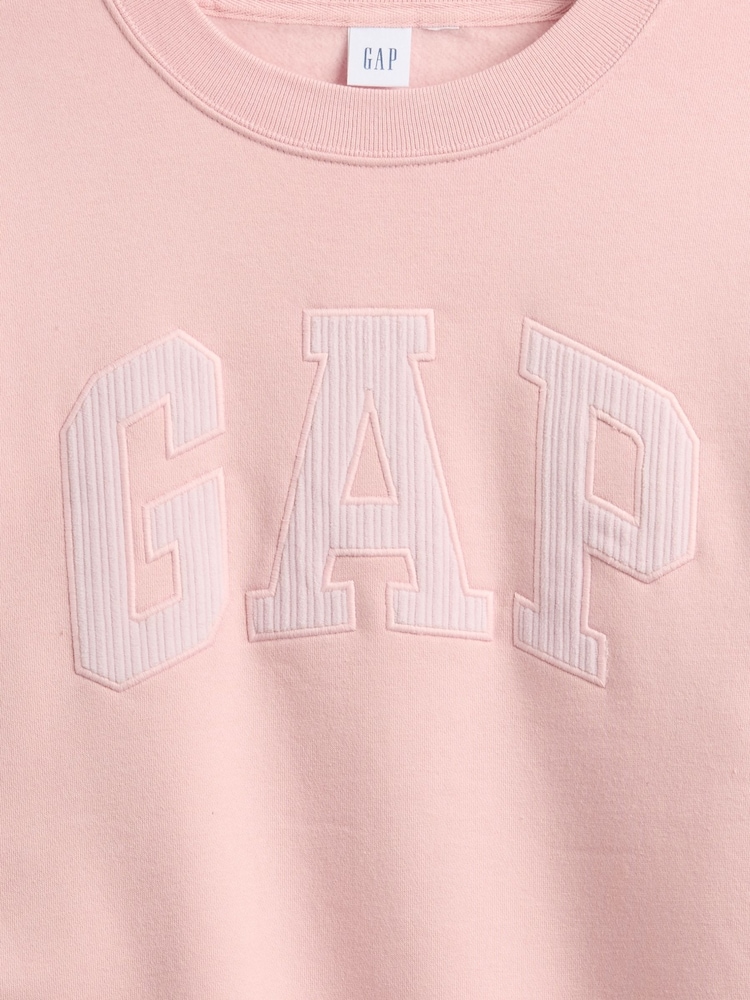 Gap Pink Relaxed Logo Sweatshirt - Image 4 of 4 Gap Pink Relaxed Logo Sweatshirt - Image 4 of 4