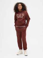 Gap Brown Relaxed Logo Hoodie (4-13yrs) (4-13yrs) - Image 3 of 5