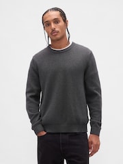 Gap Grey Classic Crew Neck Jumper - Image 1 of 4