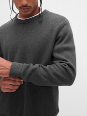Gap Grey Classic Crew Neck Jumper - Image 4 of 4