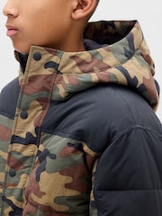 Gap Brown Camo Puffer Jacket (4-13yrs) (4-13yrs) - Image 4 of 6