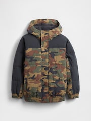 Gap Brown Camo Puffer Jacket (4-13yrs) (4-13yrs) - Image 5 of 6
