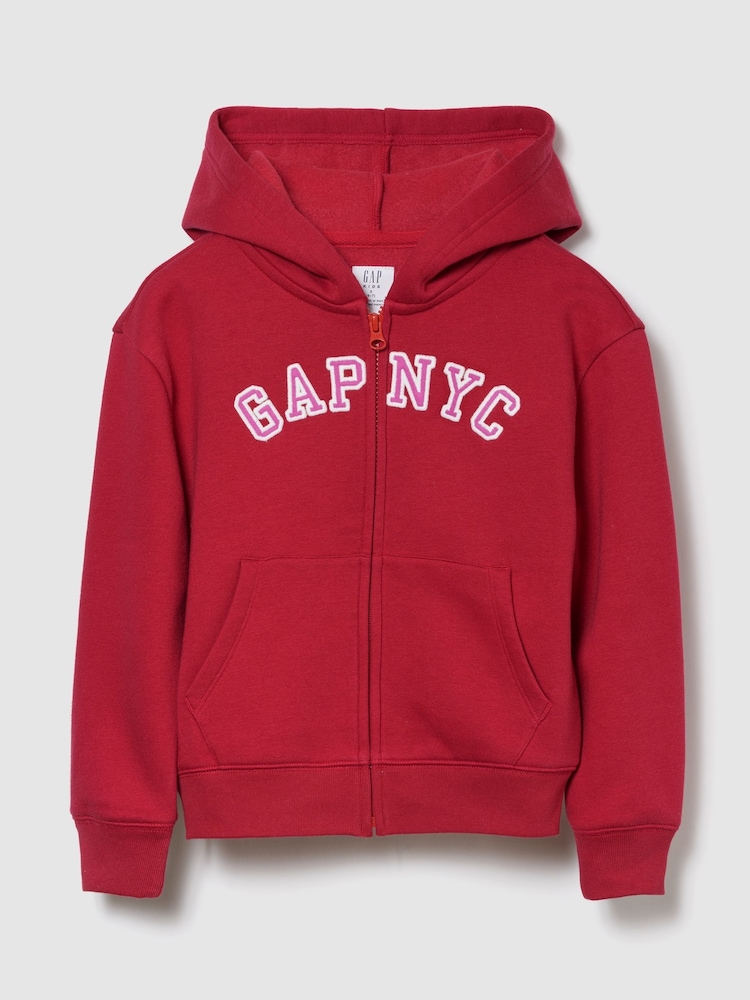 Gap Relaxed Logo Print Zip Hoodie (4-13yrs) (4-13yrs) - Bild 1 von 2
