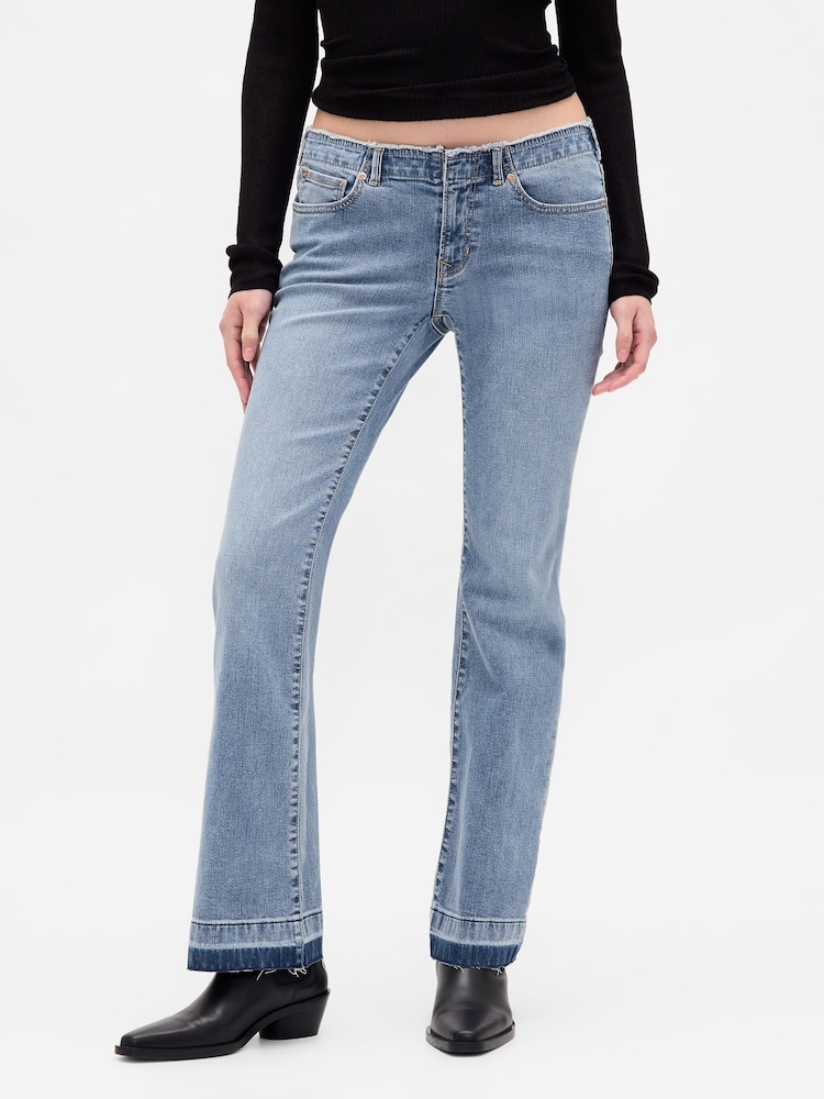 Gap Blue Low Rise Long and Lean Bootcut Jeans - Image 2 of 6 Gap Blue Low Rise Long and Lean Bootcut Jeans - Image 2 of 6
