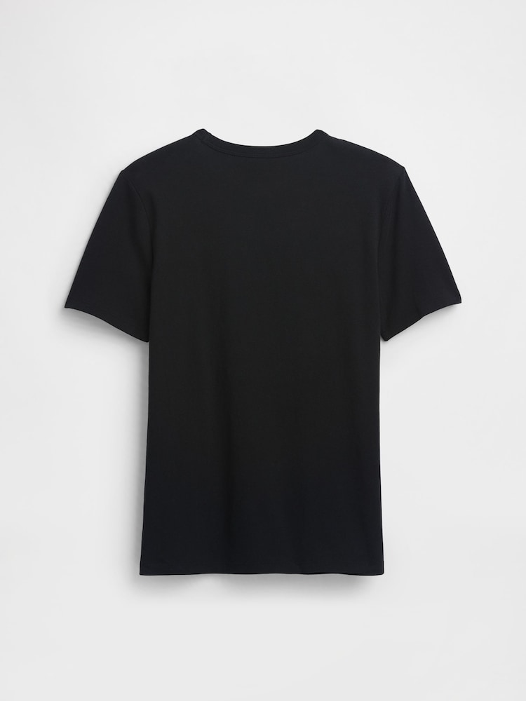 Gap Black Disney Halloween Logo Crew Neck T-Shirt (4-13yrs) (4-13yrs) - Image 2 of 2 Gap Black Disney Halloween Logo Crew Neck T-Shirt (4-13yrs) (4-13yrs) - Image 2 of 2