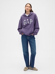 Gap Purple Logo Hoodie - Image 3 of 5